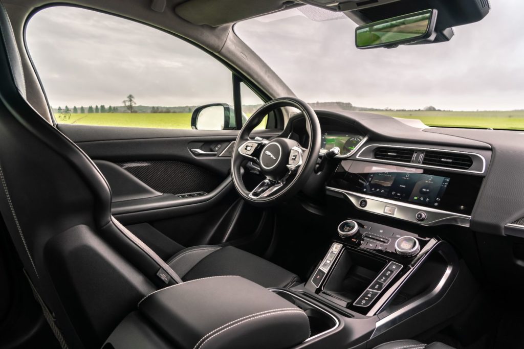 2022 Jaguar I-PACE interior layout. 