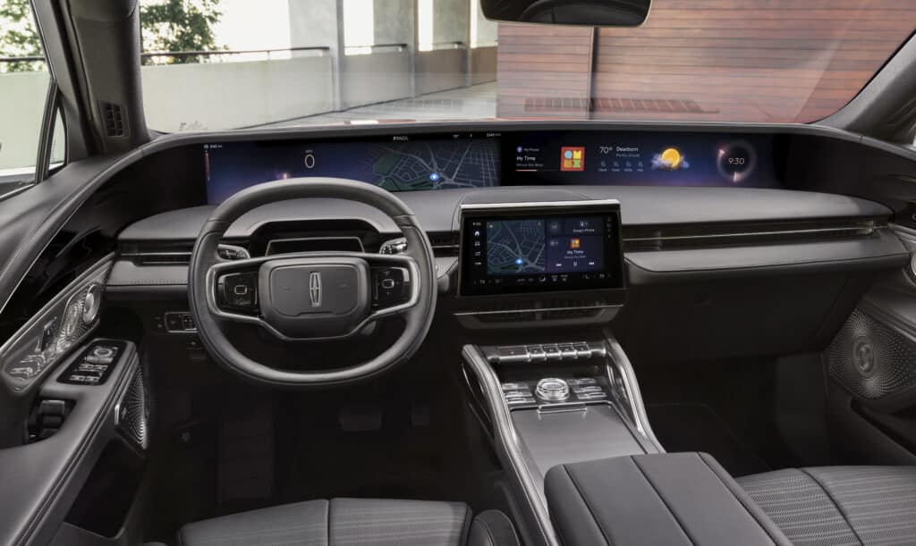 2024 Lincoln Nautilus interior layout. 